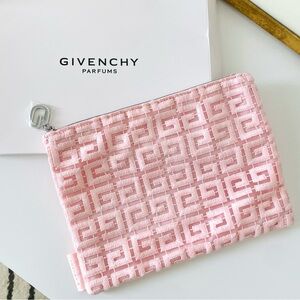 Givenchy pink makeup zip bag